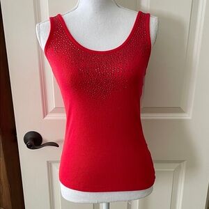 Calvin Klein Red Studded Tank Top